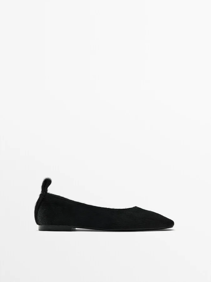 Fur Ballet Flats - Image 2