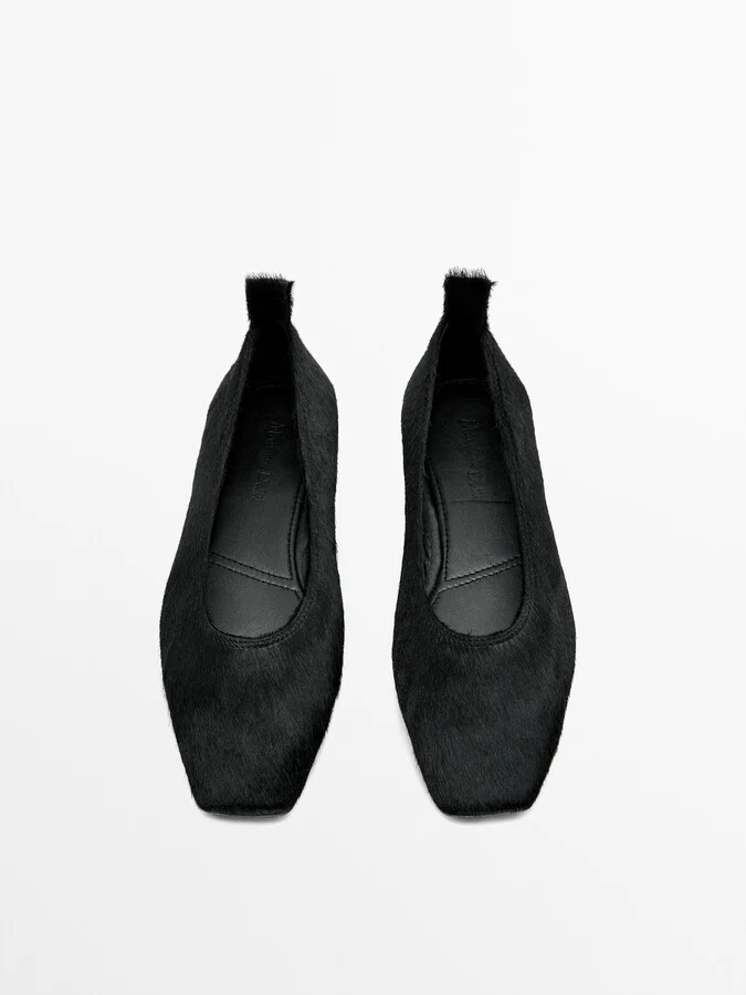Fur Ballet Flats - Image 5