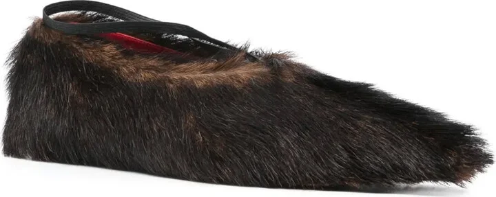 Fur Ballet Flats - Image 2
