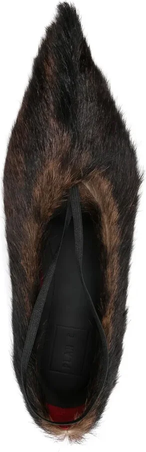 Fur Ballet Flats - Image 4