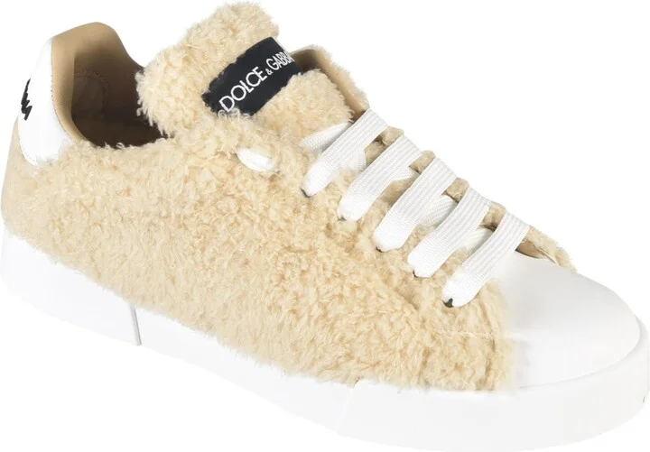 Fur Coated Logo Sneakers - Image 2