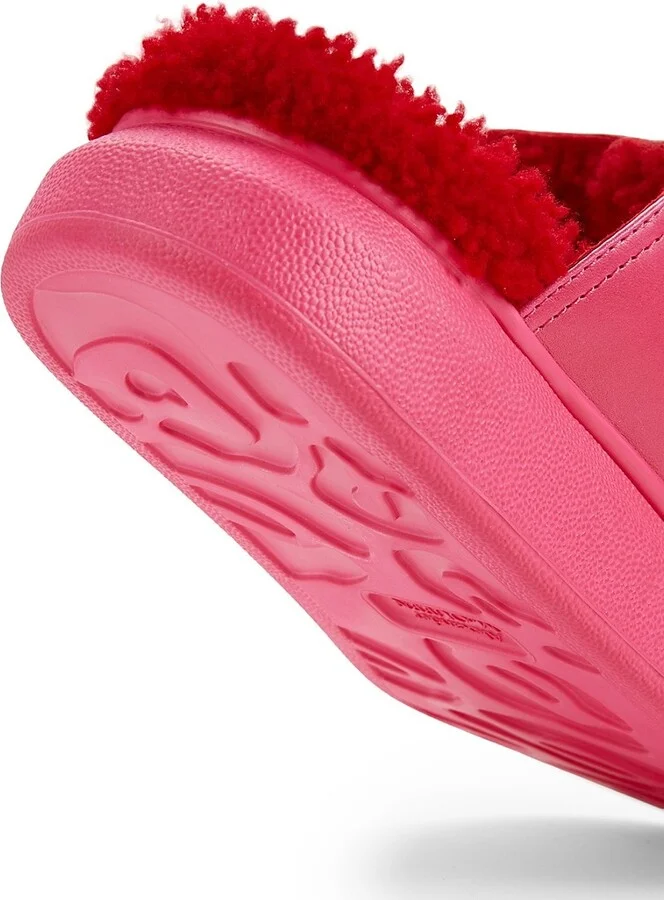 Fur Lined Leather Sandals - Image 6