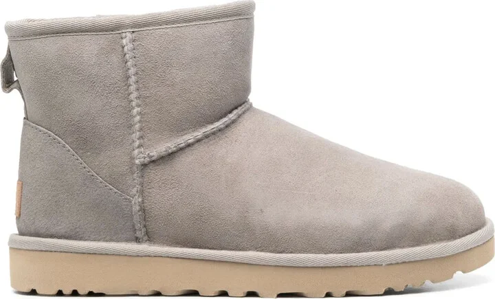 Fur-Lined Suede Ankle Boots