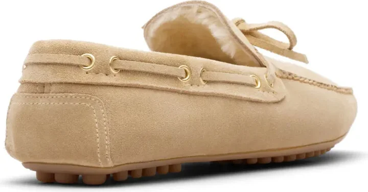 Fur-Lined Suede Driving Shoes - Image 3