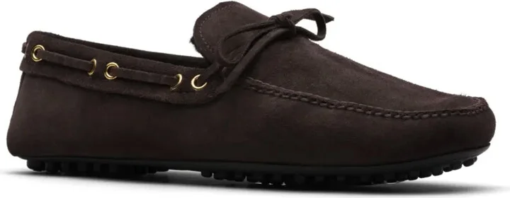 Fur-Lined Suede Driving Shoes - Image 2