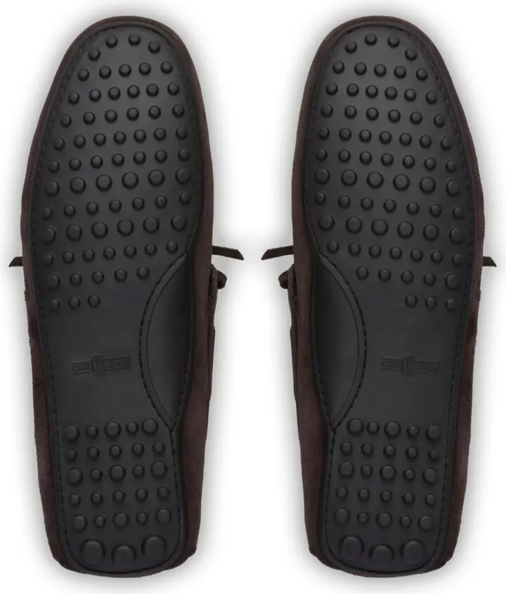 Fur-Lined Suede Driving Shoes - Image 5