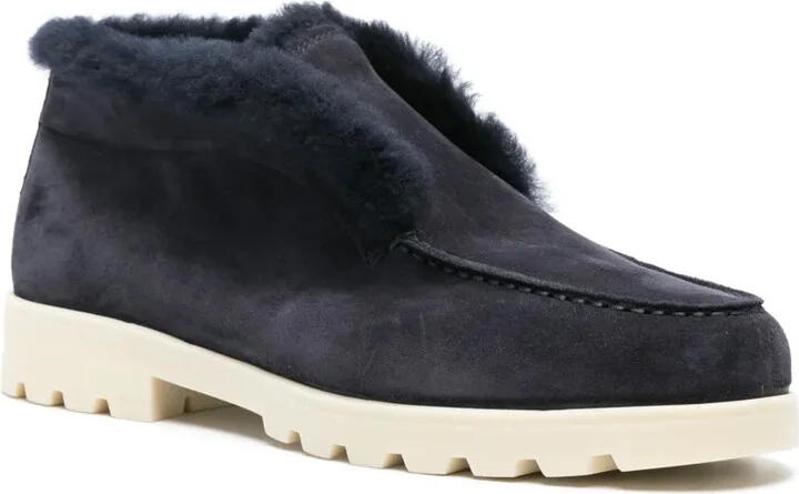 Fur-Trim Suede Desert Boots - Image 2