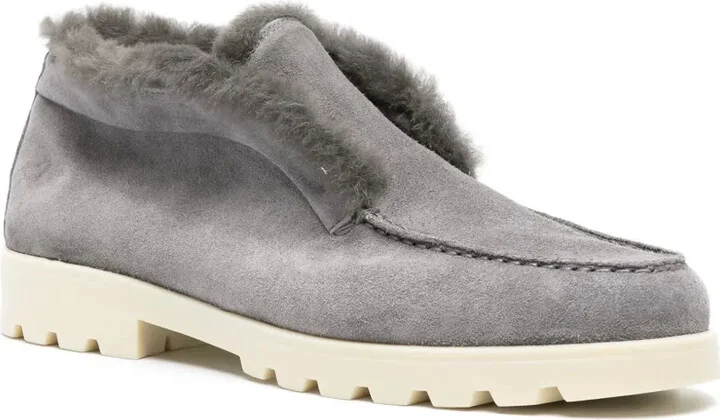 Fur-Trim Suede Desert Boots - Image 2