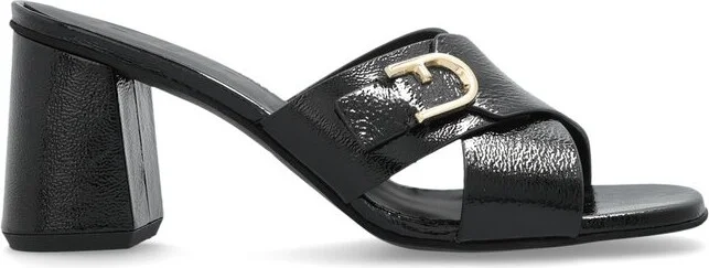 Furla Chic Buckle Detailed Heeled Mules