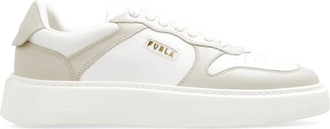 Furla Sport Logo-Lettering Round Toe Sneakers