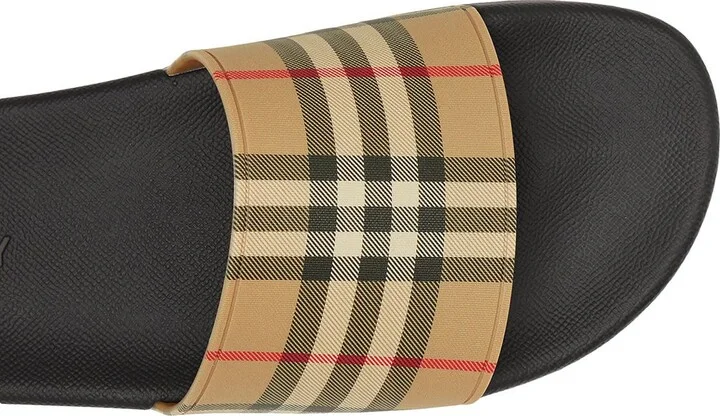 Furley Check Slide Sandal - Image 7