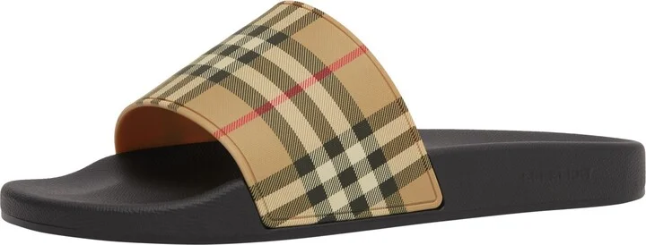 Furley Check Slide Sandal - Image 8