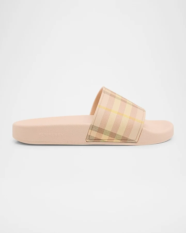 Furley Check Slide Sandals