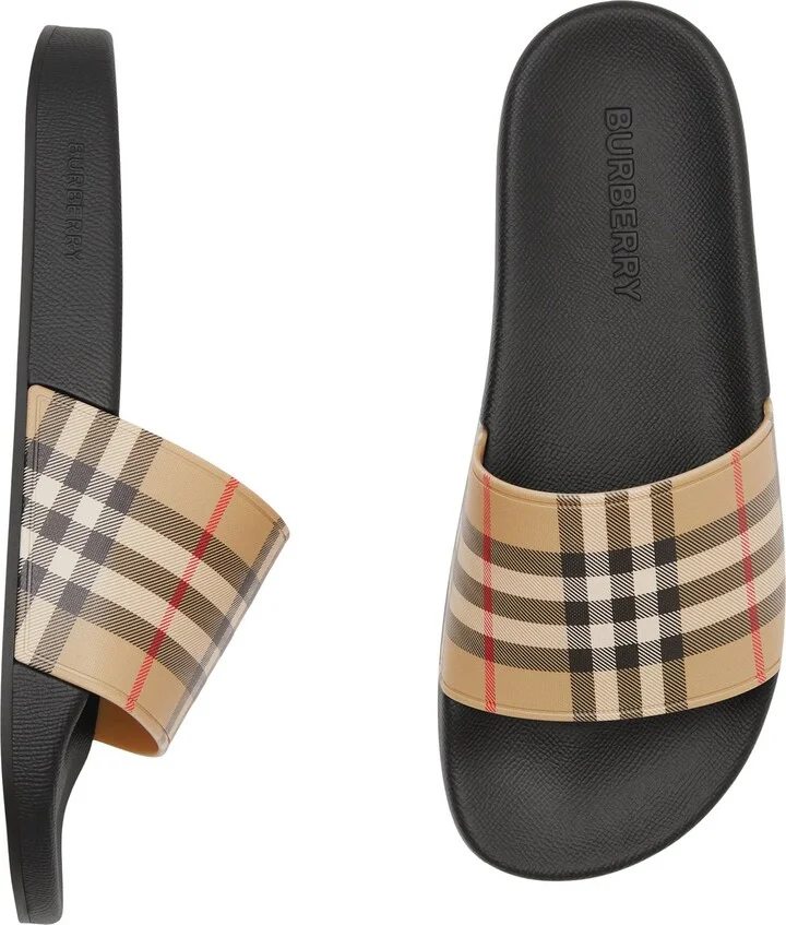 Furley Vintage Check Slide Sandal - Image 9