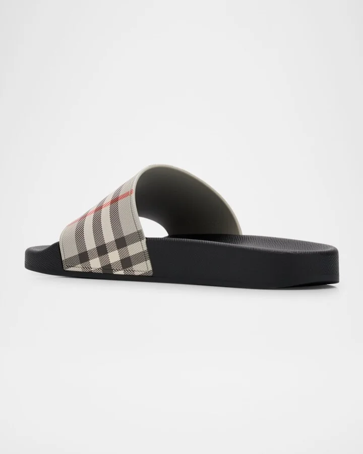 Furley Vintage Check Slide Sandals - Image 2