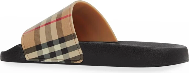 Furley Vintage Check Slide Sandals - Image 5