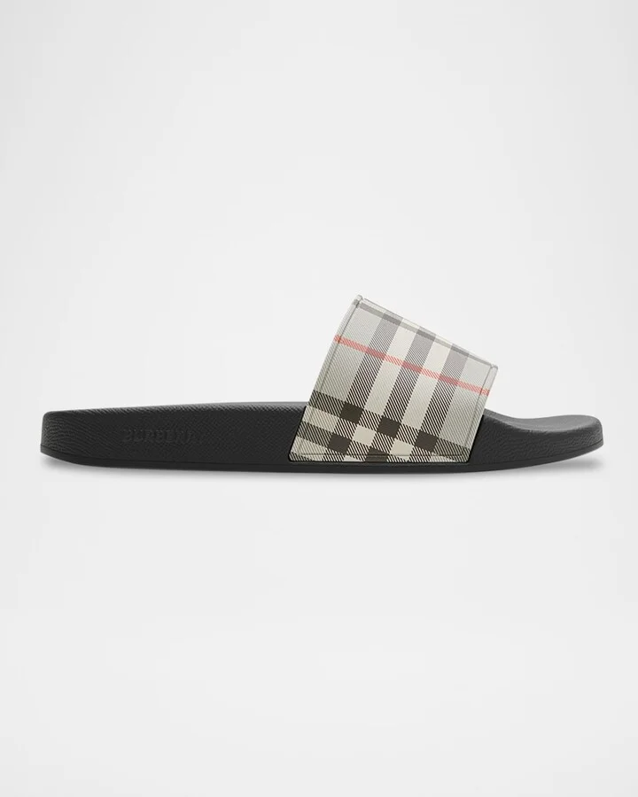 Furley Vintage Check Slide Sandals