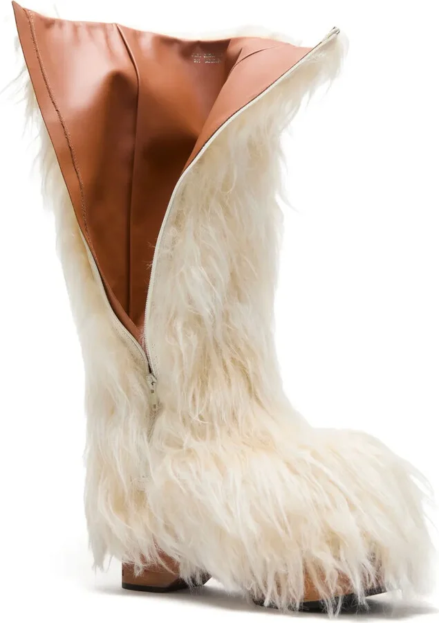 Furry Clog Boots - Image 2