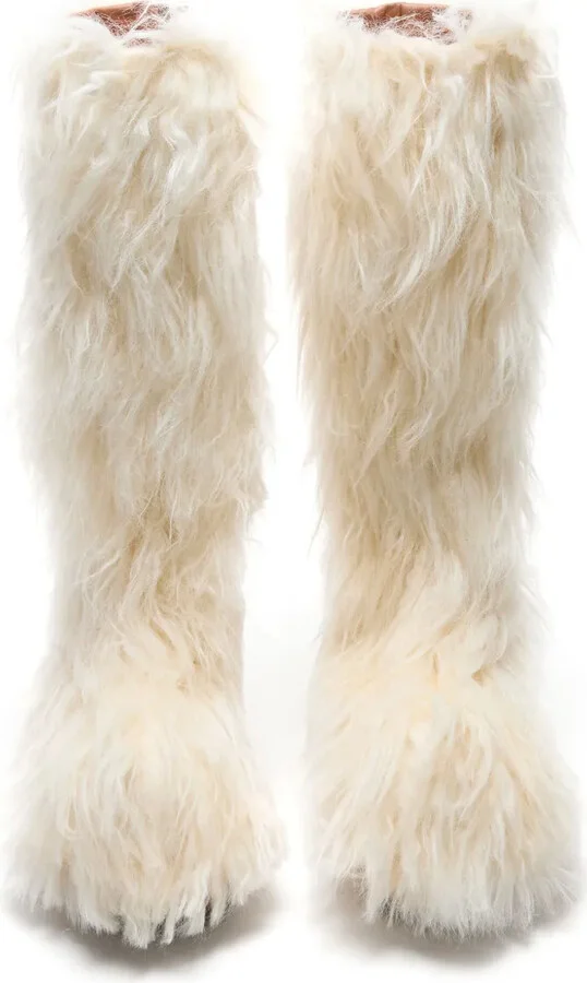 Furry Clog Boots - Image 3