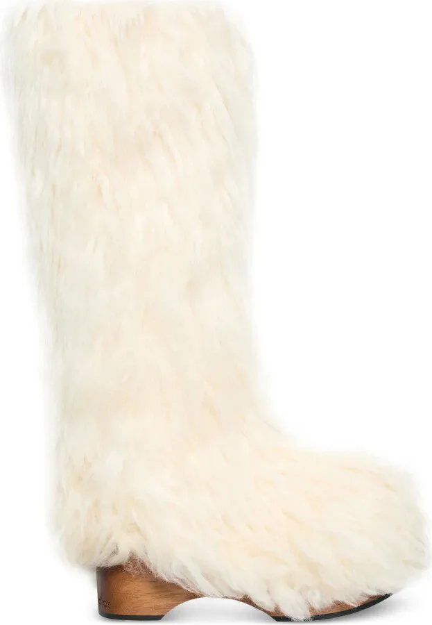 Furry Clog Boots
