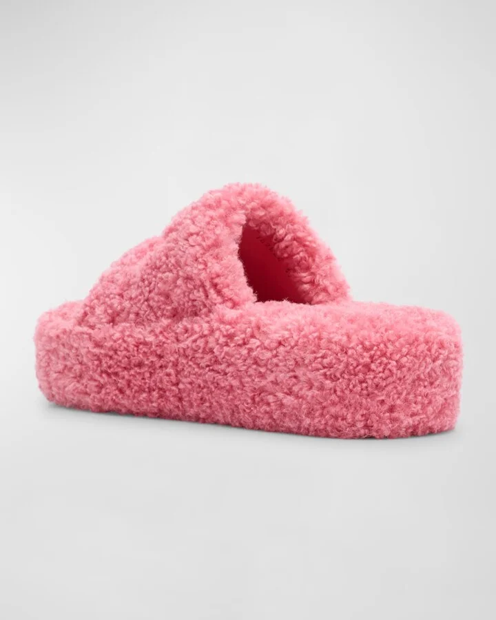 Furry Platform Sandals - Image 7
