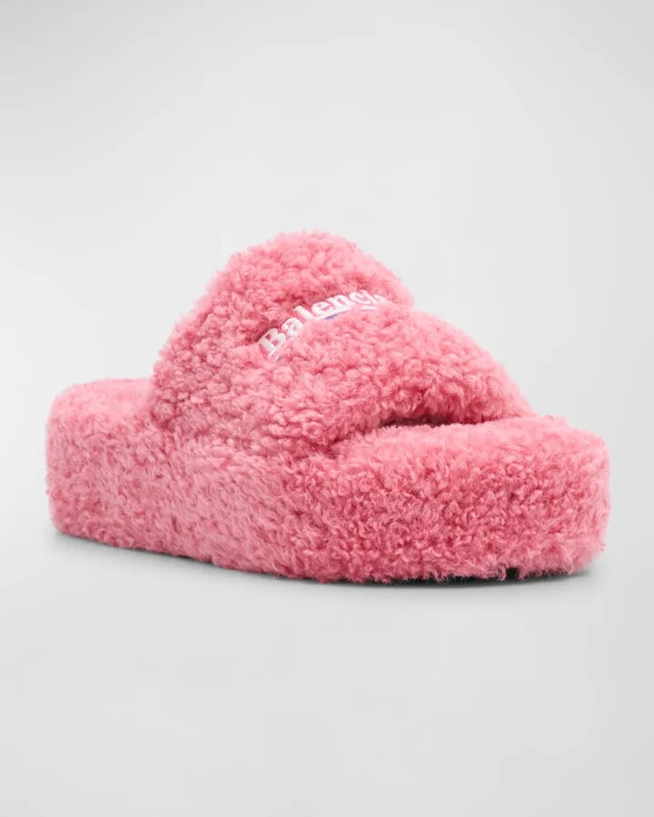 Furry Platform Sandals - Image 8