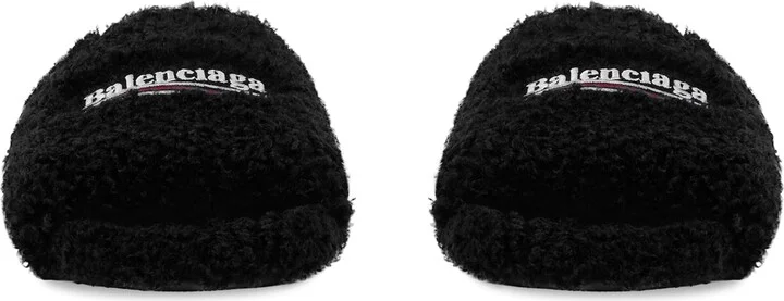 Furry Slide Sandal - Image 2