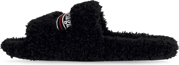 Furry Slide Sandal - Image 3