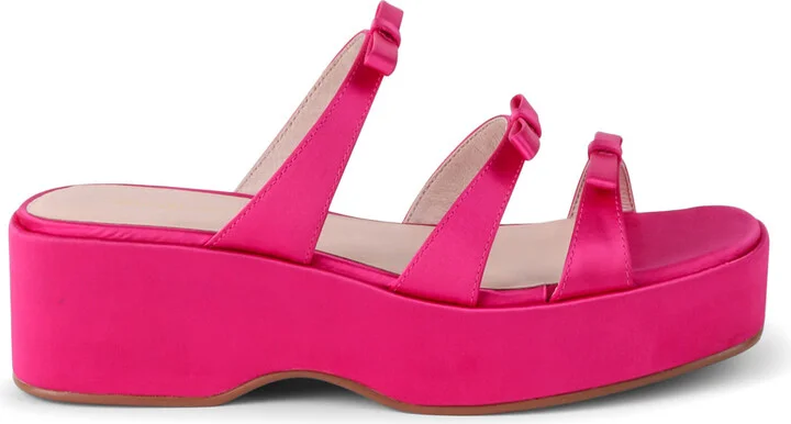 Fuse Platform Bow Sandal-Pink & Purple - Image 2