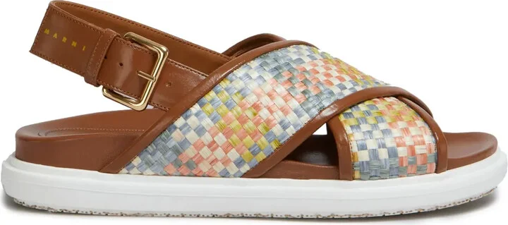 Fussbet interwoven slingback sandals