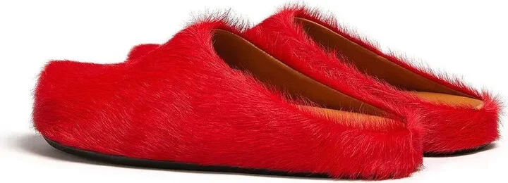 Fussbet Sabot calf-hair slippers - Image 3
