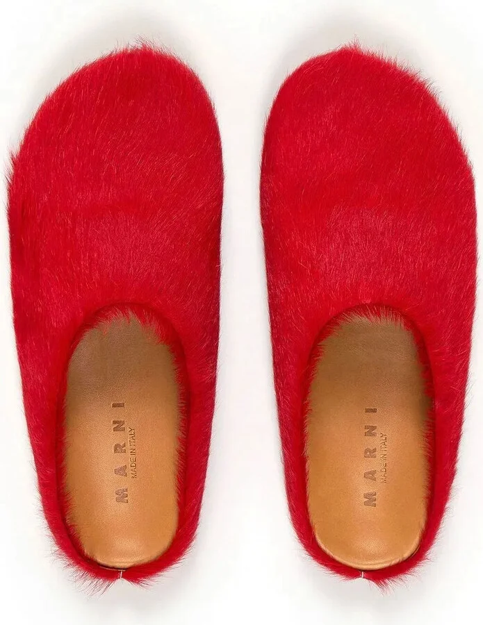 Fussbet Sabot calf-hair slippers - Image 4