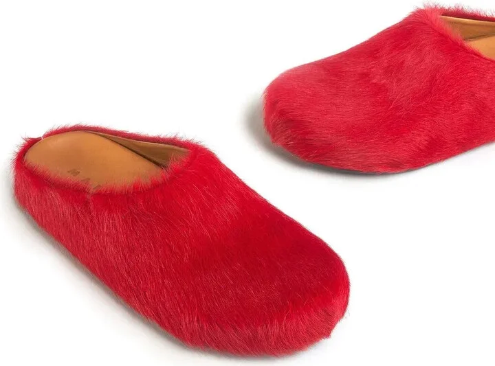 Fussbet Sabot calf-hair slippers - Image 5