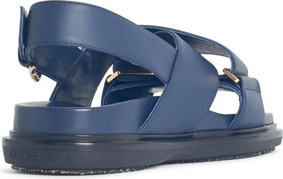 'fussbett' Blue Leather Sandals - Image 3