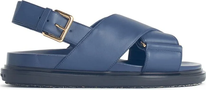 'fussbett' Blue Leather Sandals