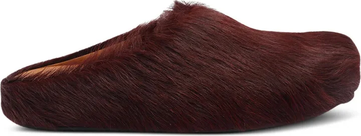 Fussbett calf-hair slip-on mules