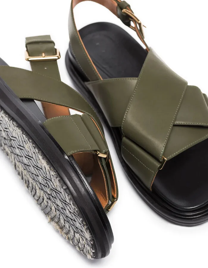 Fussbett colour-block leather sandals - Image 2