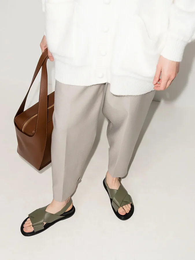 Fussbett colour-block leather sandals - Image 3