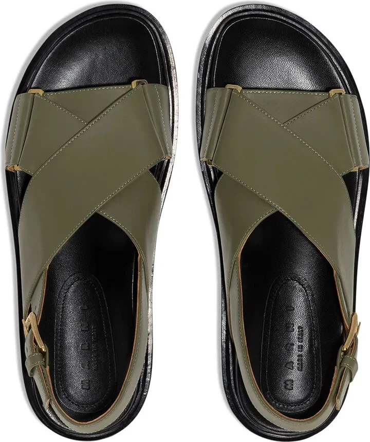 Fussbett colour-block leather sandals - Image 4