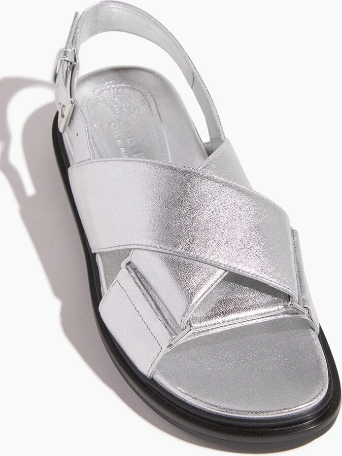 Fussbett Crisscross Sandal in Silver - Image 4