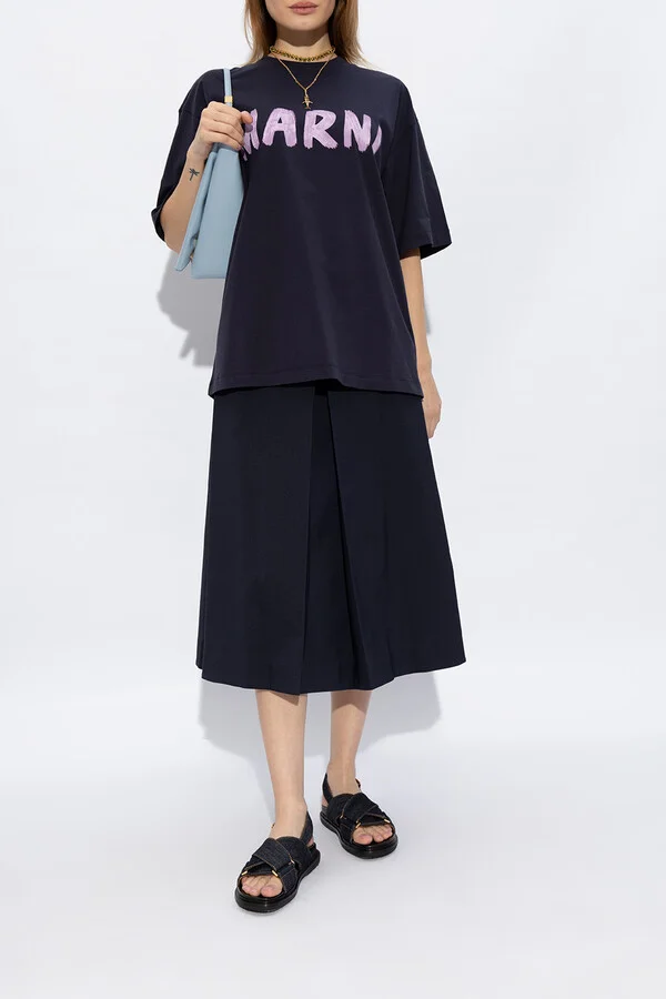 ‘Fussbett’ Denim Sandals, , Navy - Blue - Image 2
