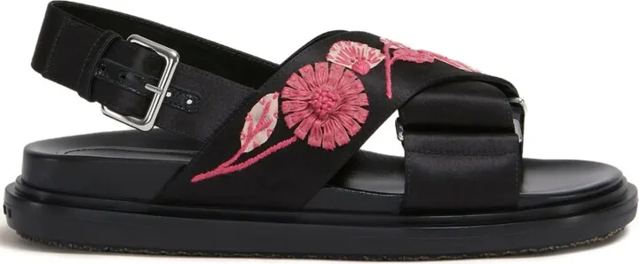 Fussbett floral-embellished sandals
