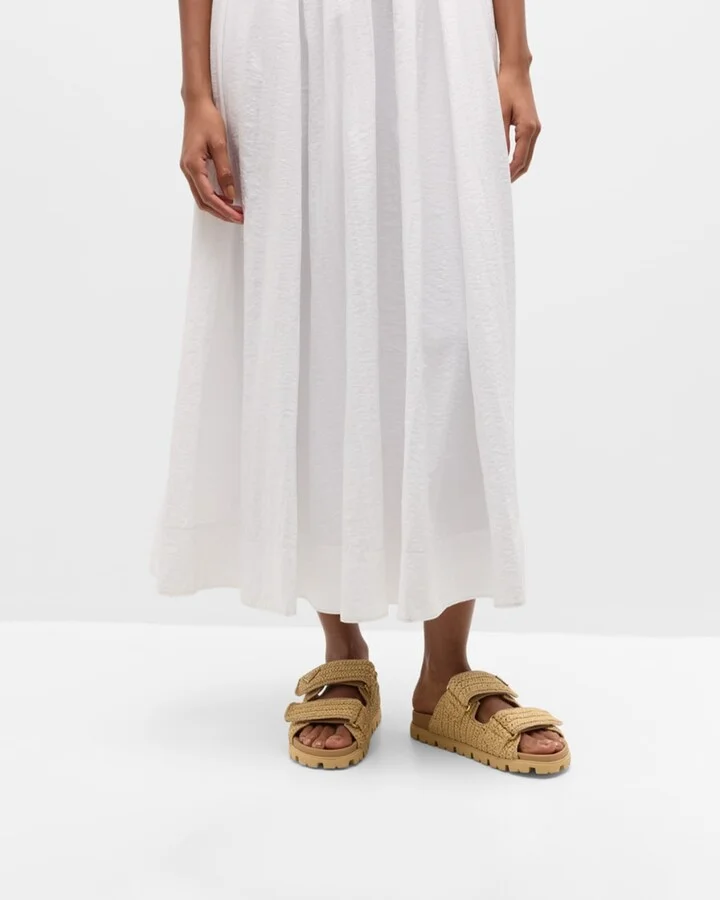 Fussbett Raffia Dual Buckle Slide Sandals - Image 6