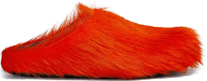 Fussett Sabot calf-hair mules
