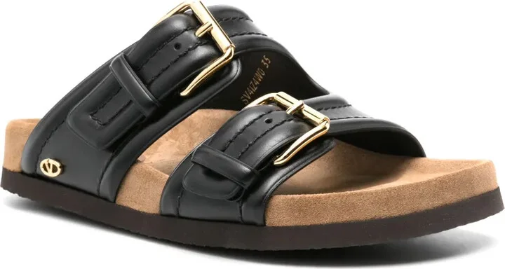 Fussfriend double-strap leather slides - Image 2