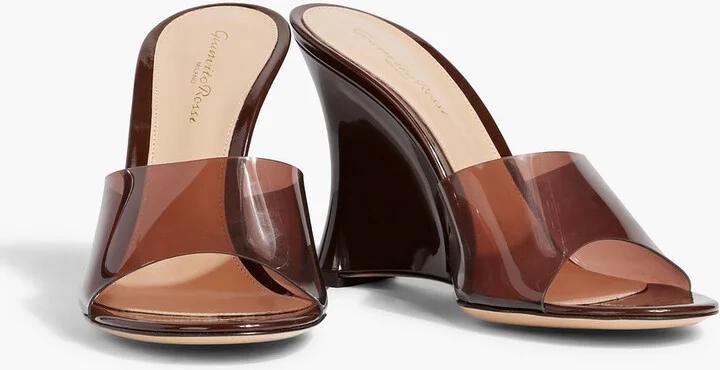 Futura 95 patent-leather and PVC wedge sandals - Image 2