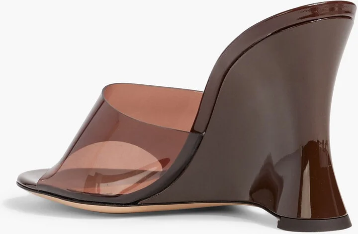 Futura 95 patent-leather and PVC wedge sandals - Image 3