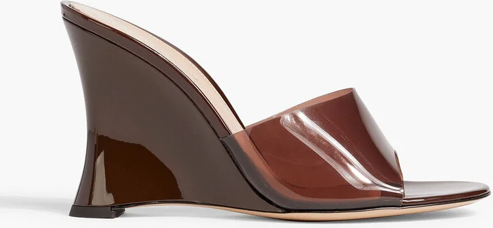 Futura 95 patent-leather and PVC wedge sandals