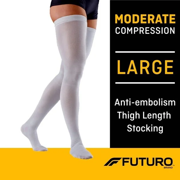 FUTURO Anti-Embolism Thigh High Length Stockings - - Image 2