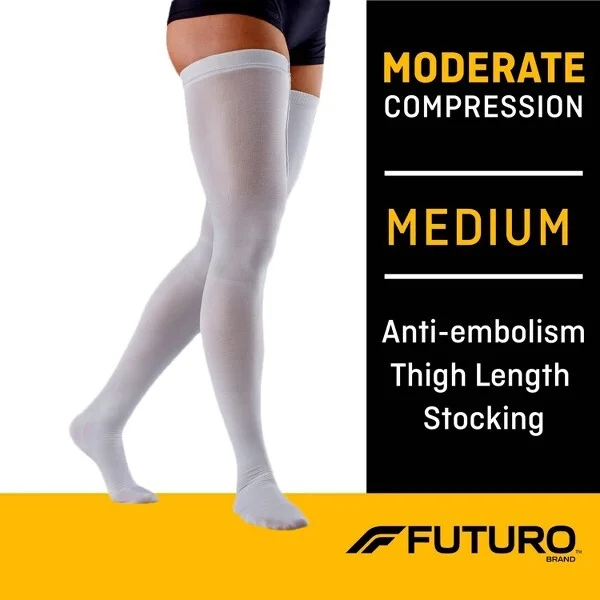 FUTURO Anti-Embolism Thigh High Length Stockings - - Image 3
